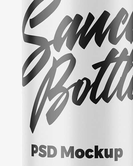 Bottle with Tomato Sauce Mockup