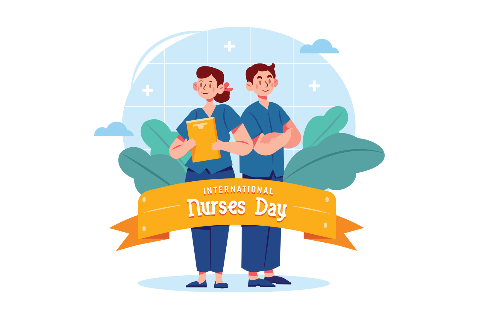 M264_ International Nurses Day Illustrations M264_ International Nurses Day Illustrations