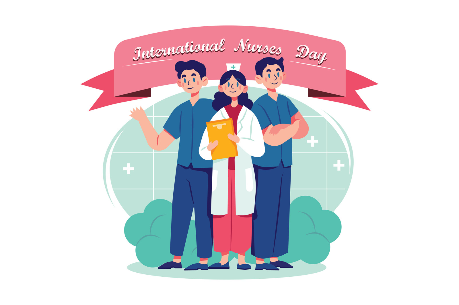 M264_ International Nurses Day Illustrations M264_ International Nurses Day Illustrations