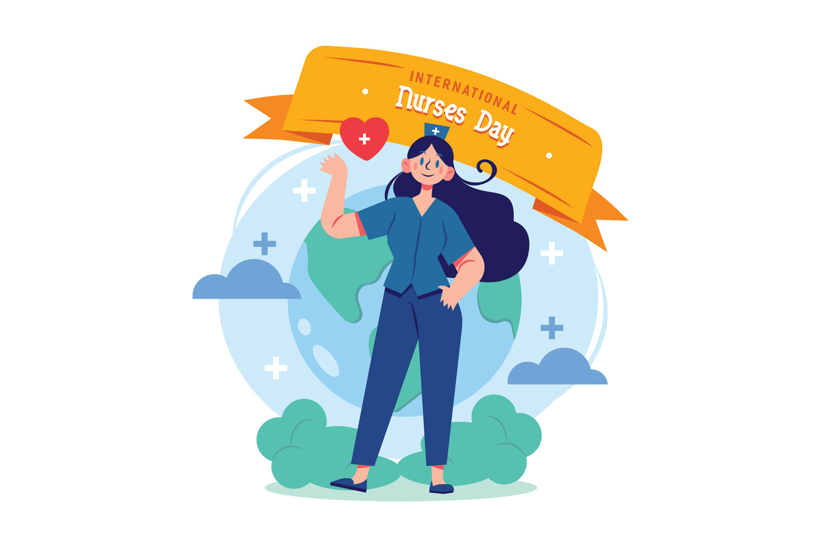 M264_ International Nurses Day Illustrations M264_ International Nurses Day Illustrations