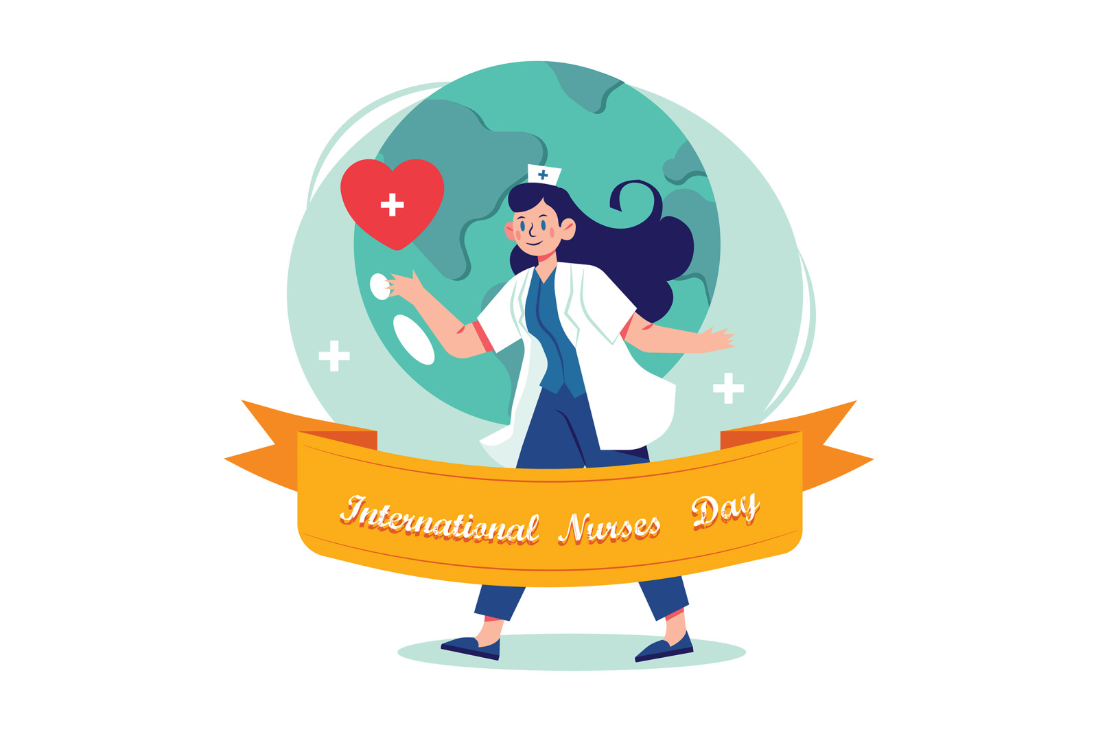 M264_ International Nurses Day Illustrations M264_ International Nurses Day Illustrations