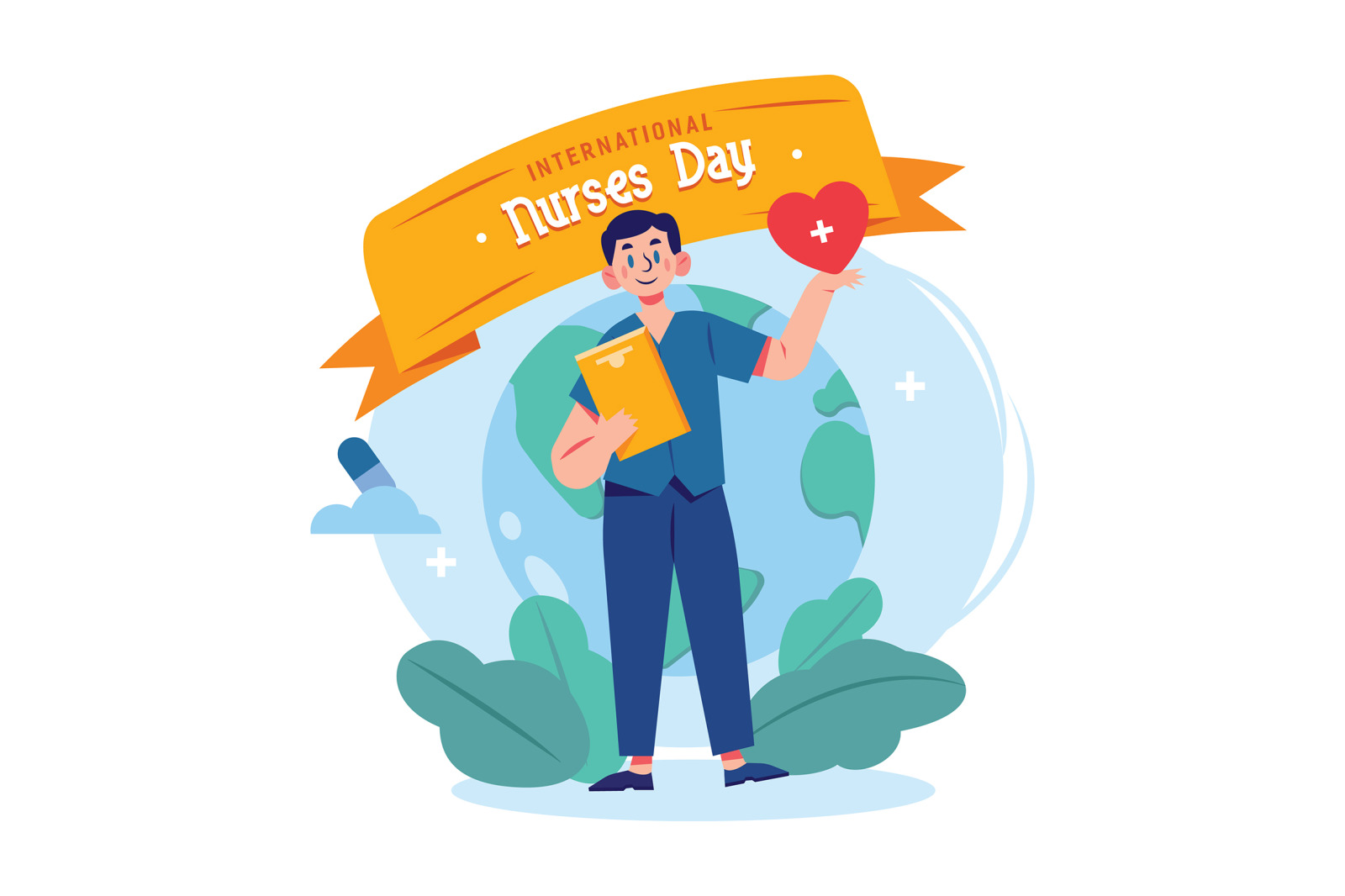 M264_ International Nurses Day Illustrations M264_ International Nurses Day Illustrations