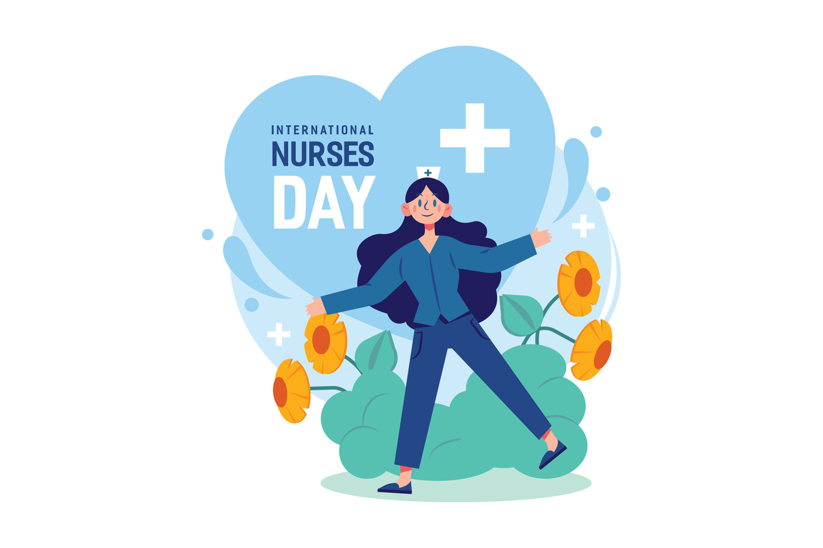 M264_ International Nurses Day Illustrations M264_ International Nurses Day Illustrations