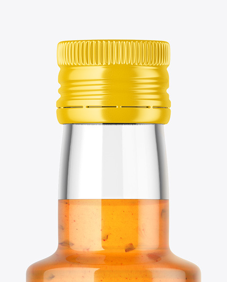 Bottle with Hot Sauce Mockup