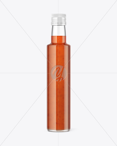 Bottle with Chilli Sauce Mockup