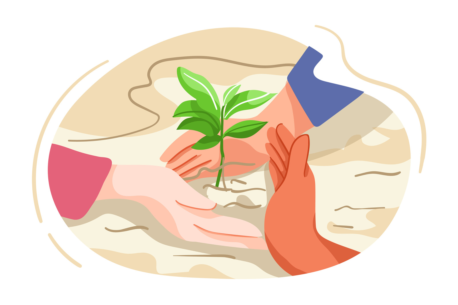 M263_ Mother Earth Day Illustrations M263_ Mother Earth Day Illustrations