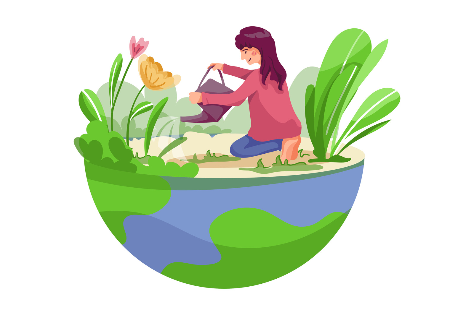 M263_ Mother Earth Day Illustrations M263_ Mother Earth Day Illustrations