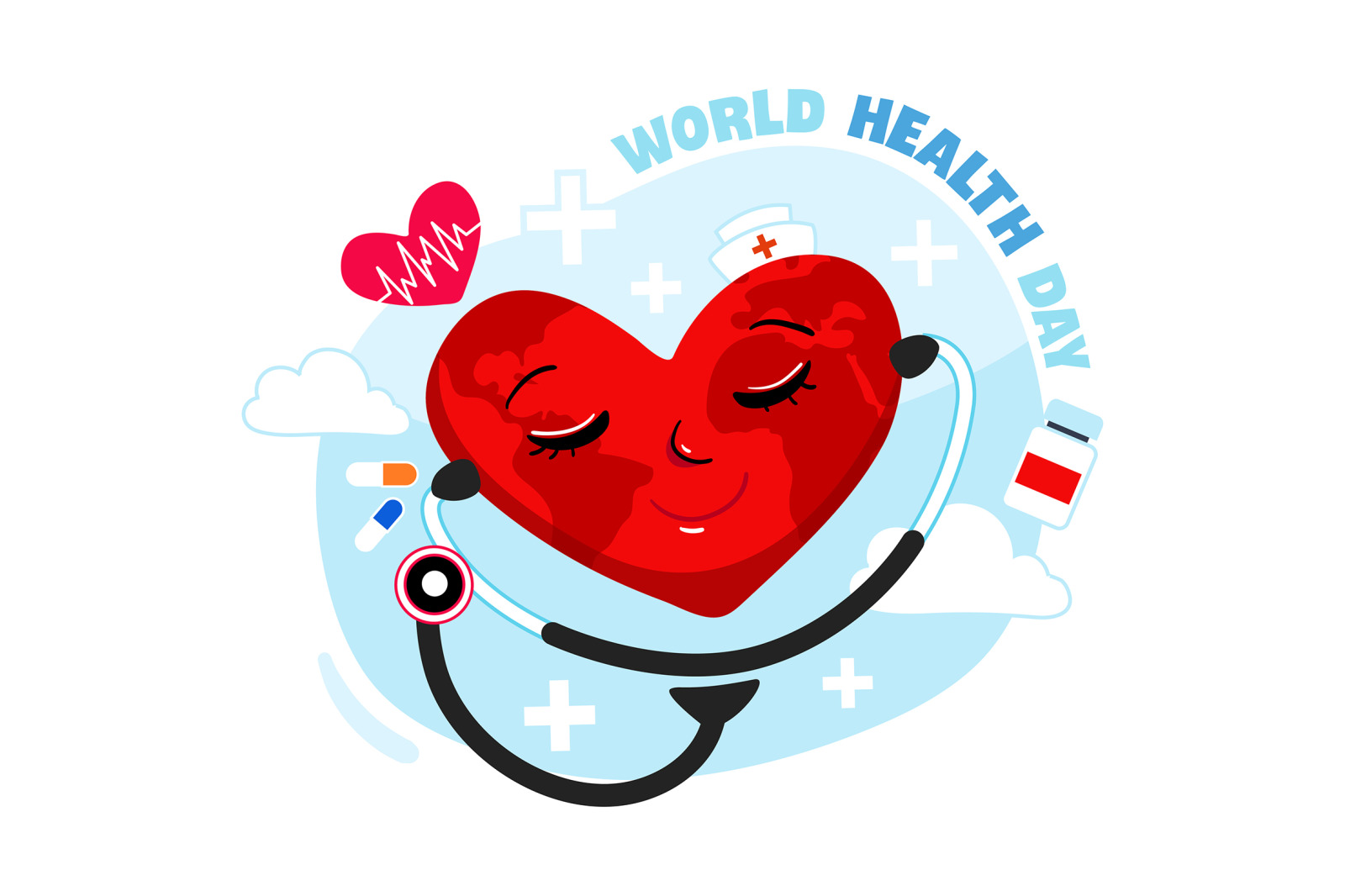 M265_ World Health Day Illustrations M265_ World Health Day Illustrations
