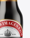 Amber Glass Dark Beer Bottle Mockup