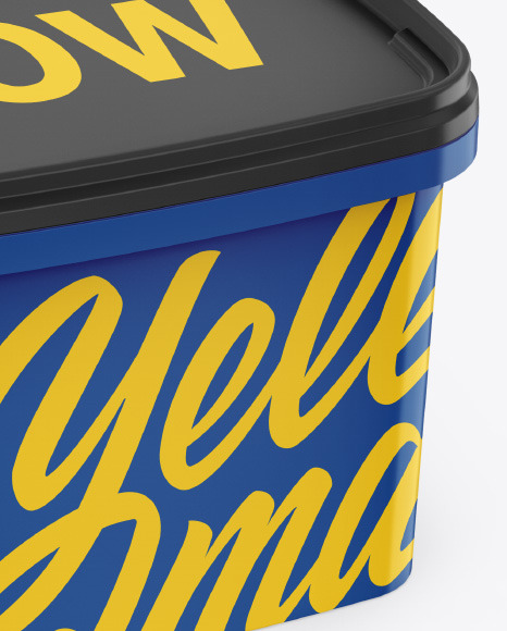 10L Glossy Paint Bucket Mockup