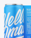 Glossy Metallic Can W/ Matte Finish Mockup Glossy Metallic Can W/ Matte Finish Mockup
