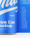 Glossy Metallic Can W/ Matte Finish Mockup Glossy Metallic Can W/ Matte Finish Mockup