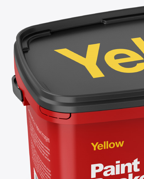 10L Matte Paint Bucket Mockup