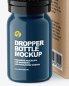 Glossy Dropper Bottle w/ Kraft Box Mockup