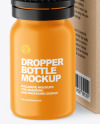 Matte Dropper Bottle w/ Kraft Box Mockup