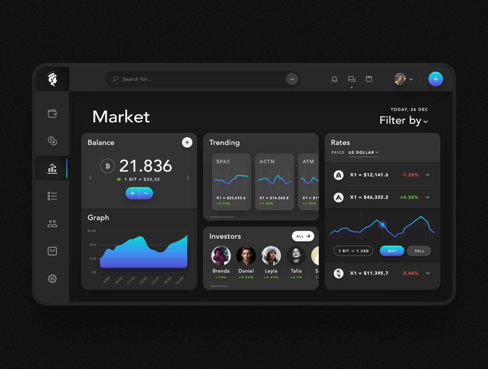 Noelle Web - Wallet &amp; Crypto App UI Kit