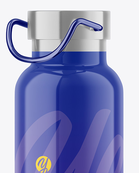 Glossy Thermo Bottle Mockup