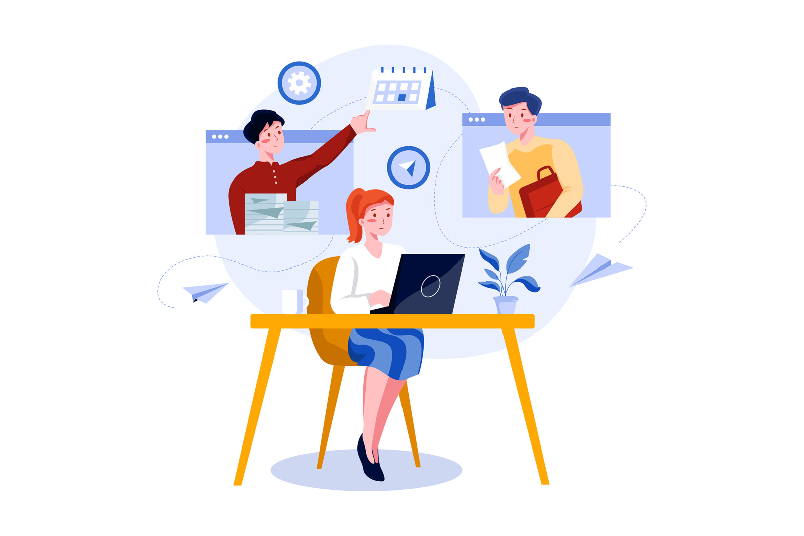 M258_ Multitasking Illustrations M258_ Multitasking Illustrations