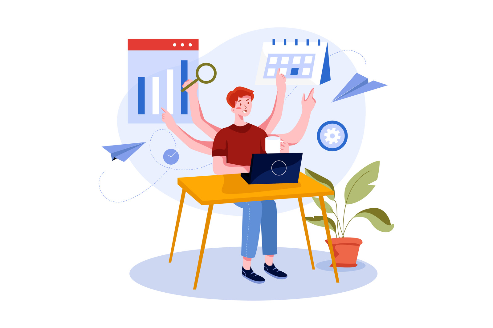 M258_ Multitasking Illustrations M258_ Multitasking Illustrations