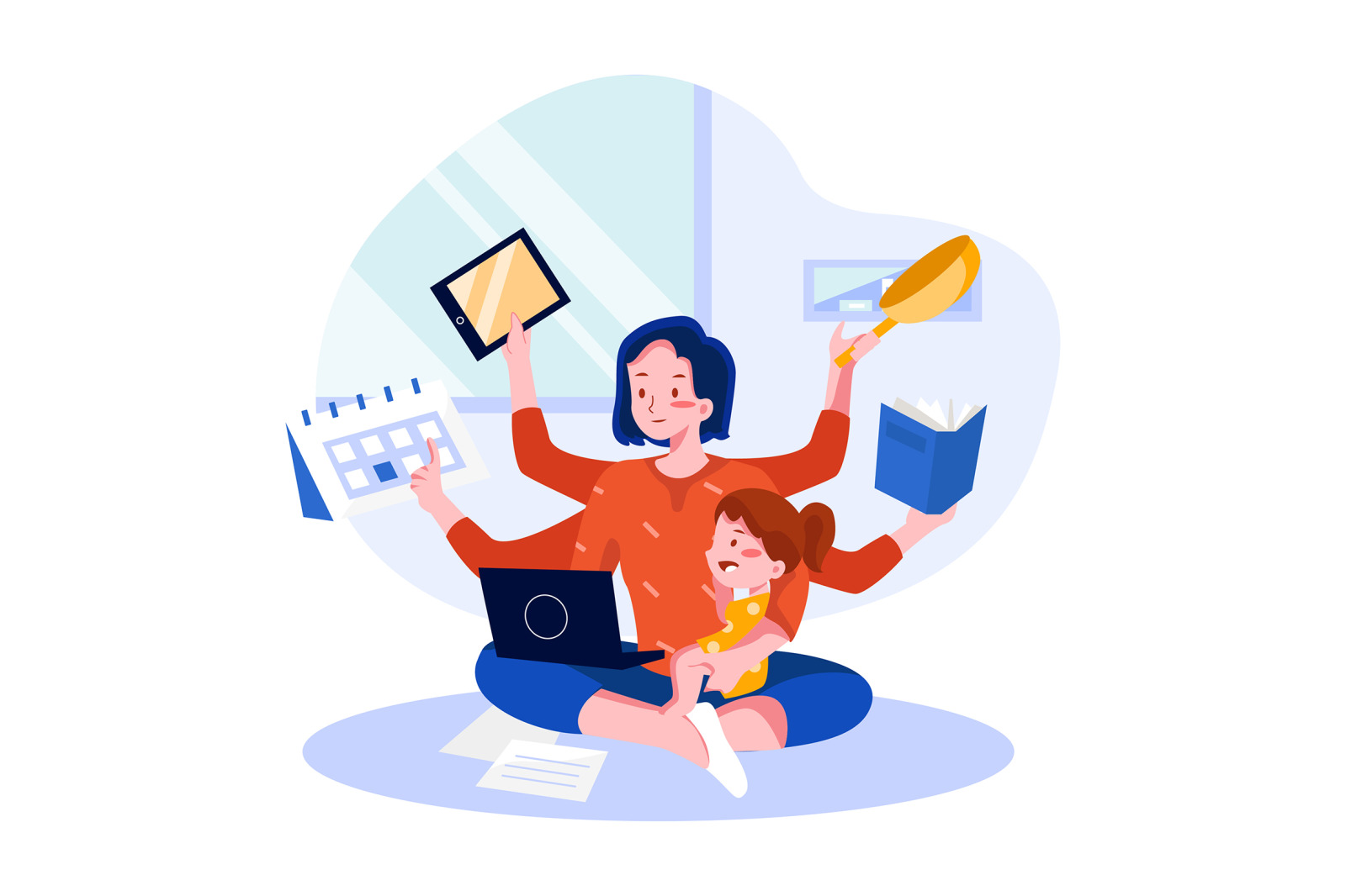M258_ Multitasking Illustrations M258_ Multitasking Illustrations
