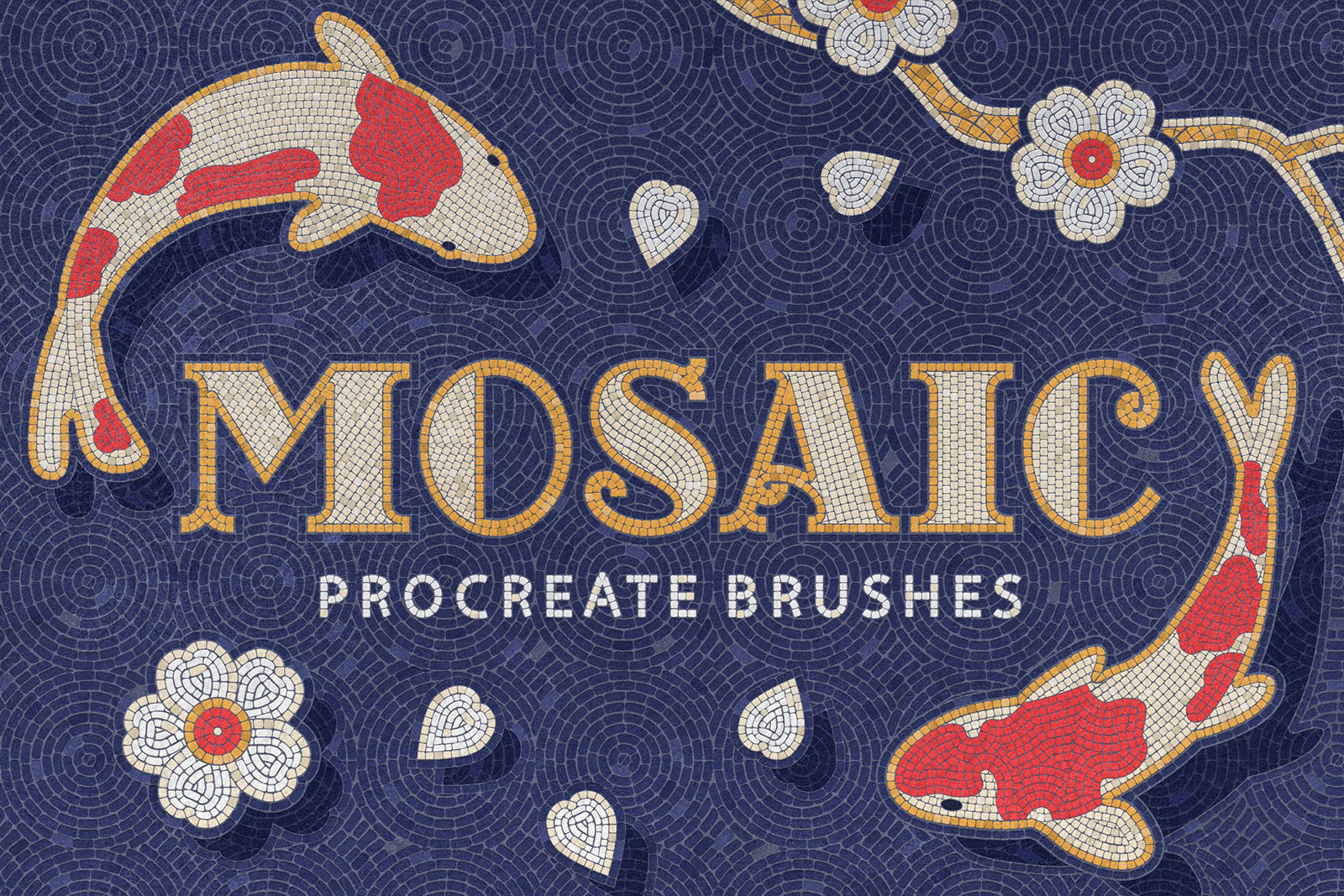 Mosaic Tile Procreate Brushes