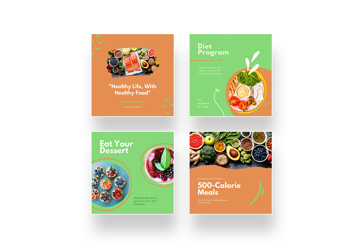 Food Nutrition Facts Instagram Canva