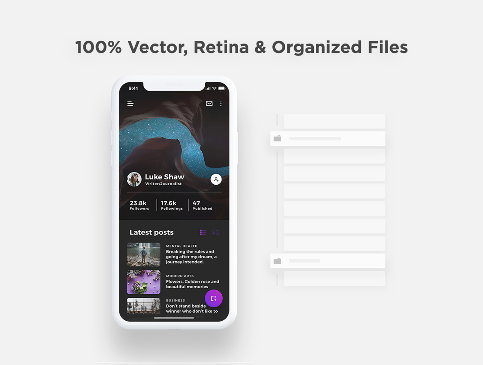 Lydia - Aesthetic Blogging App UI Kit Lydia - Aesthetic Blogging App UI Kit