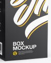 Dark Amber Glass Dropper Bottle w/ Box Mockup