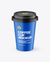 Matte Paper Coffee Cup Mockup