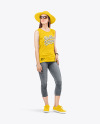 Woman in a Sleeveless Shirt Mockup