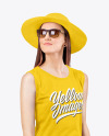 Woman in a Sleeveless Shirt Mockup