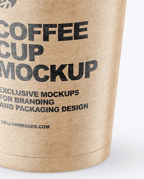 Kraft Paper Coffee Cup Mockup