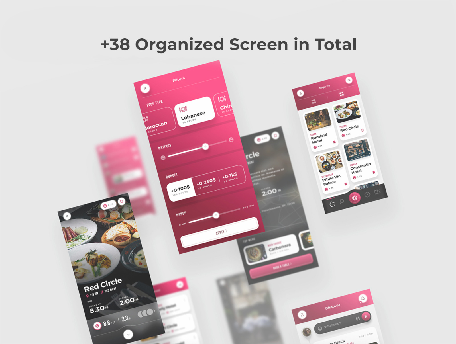 Scarlett - Tasteful Restaurant App UI Kit Scarlett - Tasteful Restaurant App UI Kit