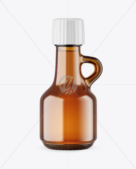 Amber Glass Bottle Mockup Amber Glass Bottle Mockup