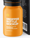 Matte Dropper Bottle w/ Box Mockup