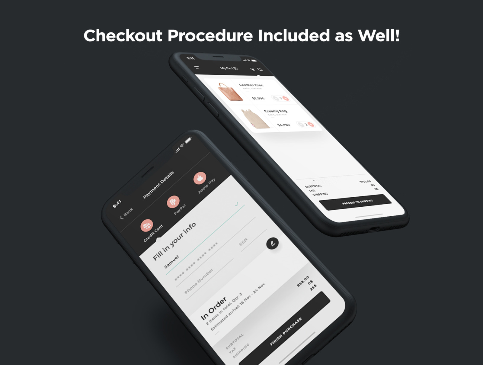 Malèna - Elegant E-commerce App UI Kit Malèna - Elegant E-commerce App UI Kit