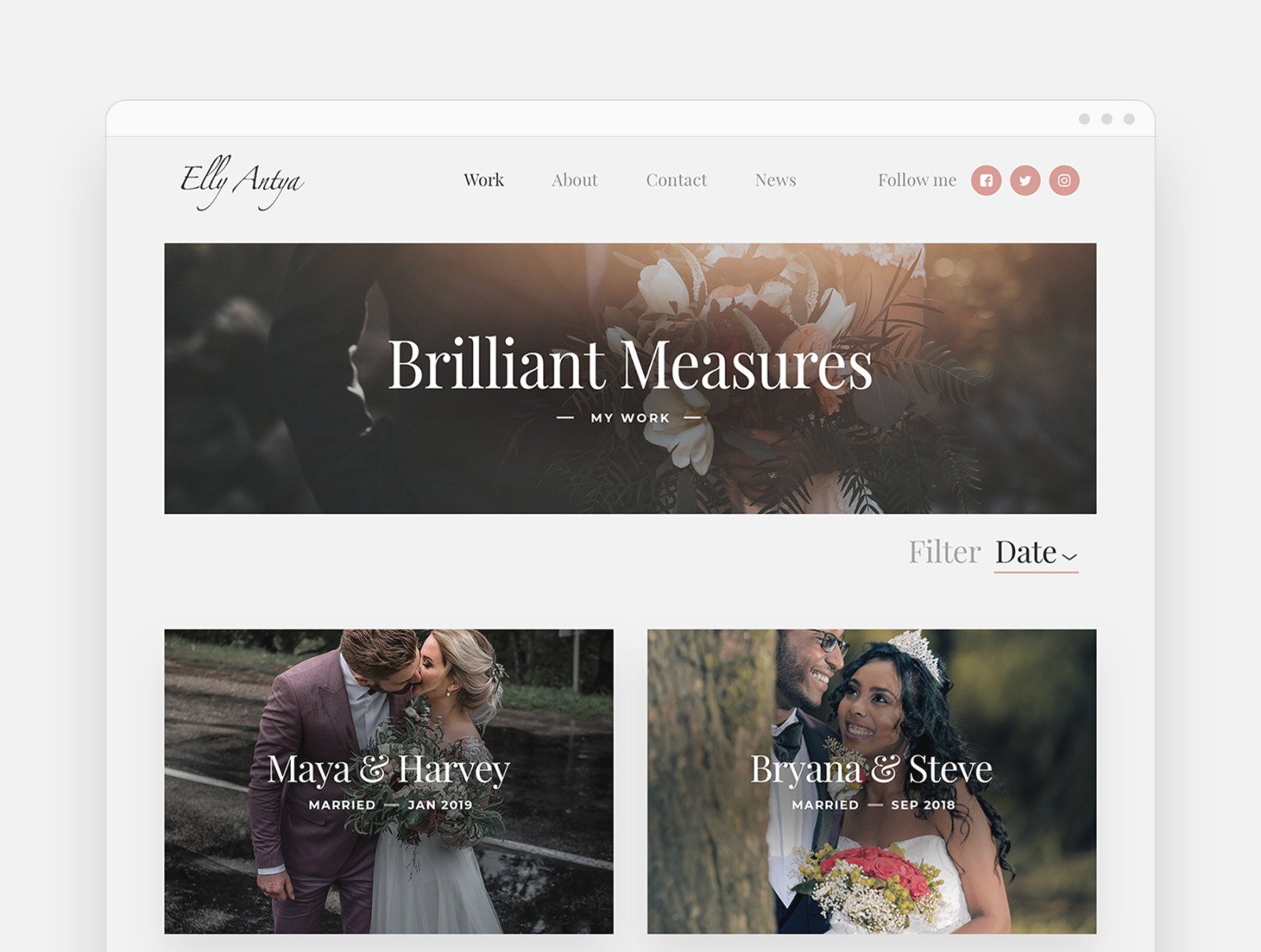 Zurich - Wedding Photography Website Template