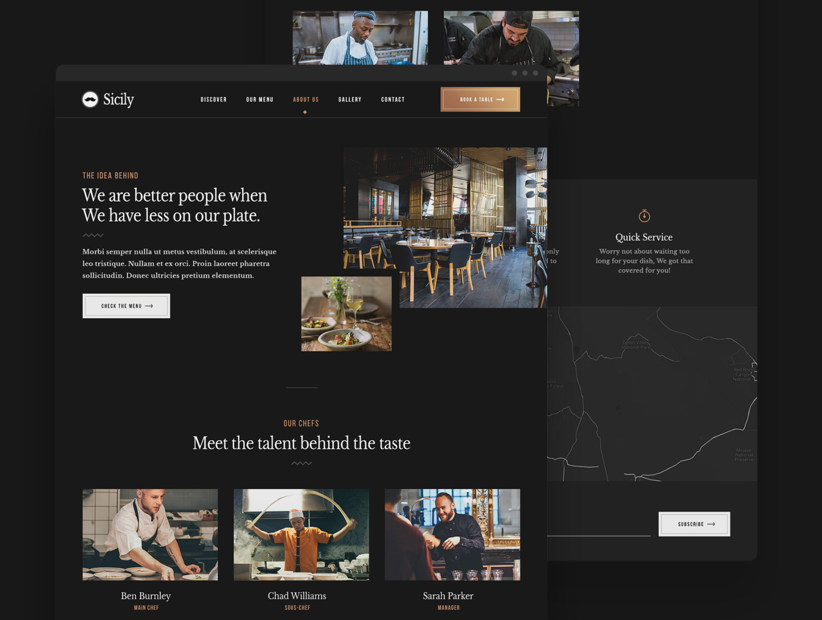 Sicily - Restaurant Website Template