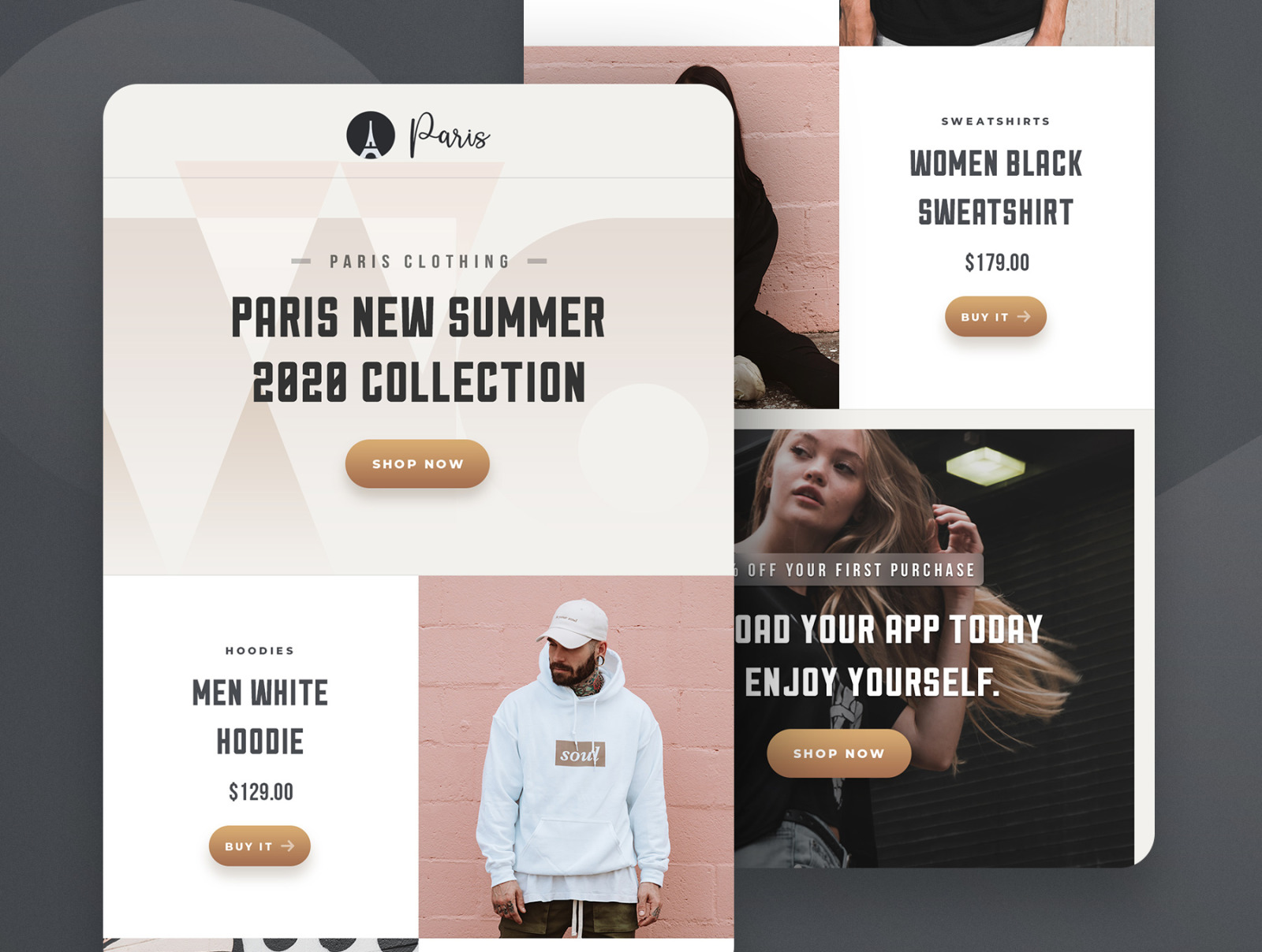 Paris - Stunning Newsletter Templates Paris - Stunning Newsletter Templates