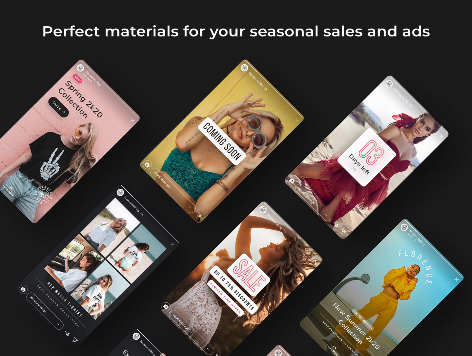 Florence - Stunning Instagram Templates Florence - Stunning Instagram Templates