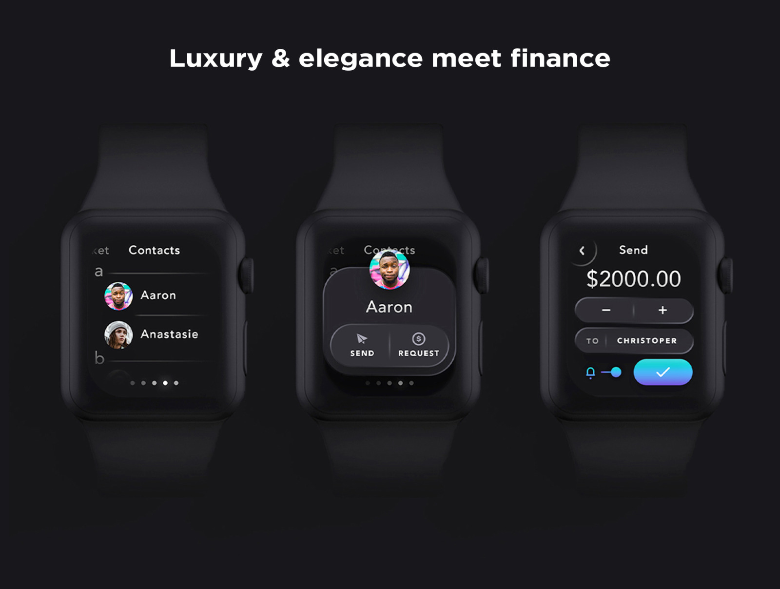 Noelle - Wallet & Crypto WatchOS UI Kit Noelle - Wallet & Crypto WatchOS UI Kit