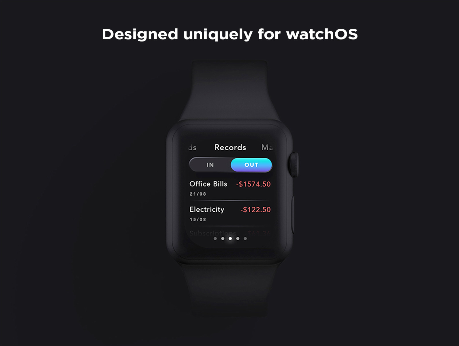 Noelle - Wallet &amp; Crypto WatchOS UI Kit