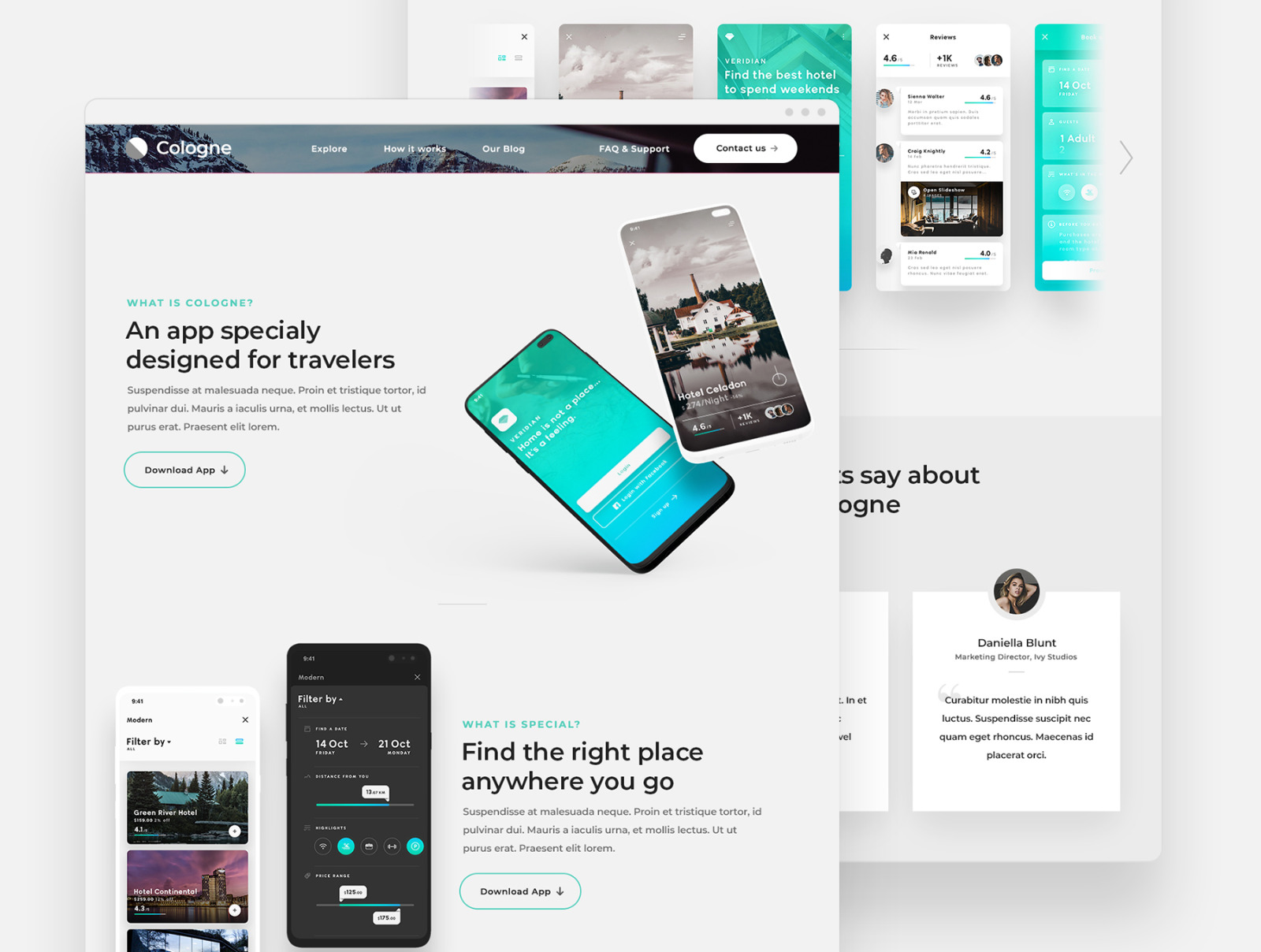 Cologne - App Landing Page Cologne - App Landing Page