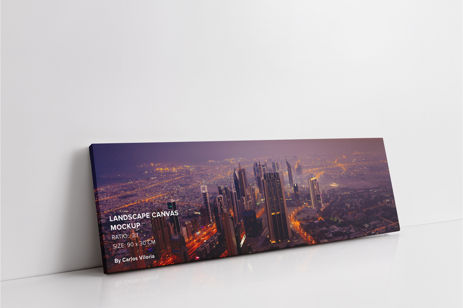 Landscape Canvas Ratio 3x1 Mockup 03