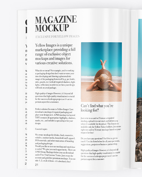 Glossy Magazine Mockup