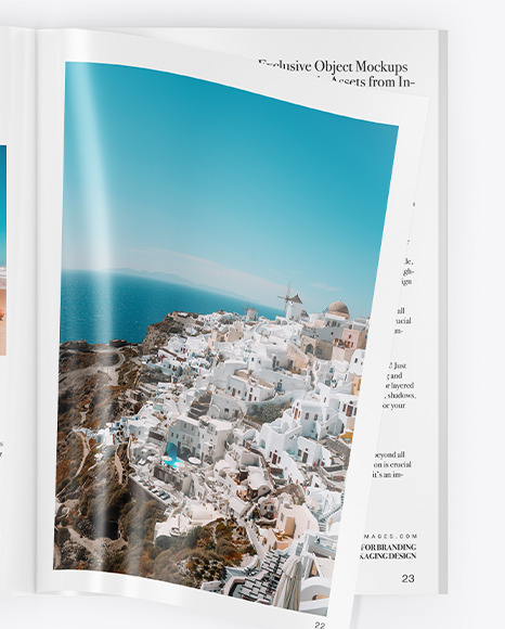 Glossy Magazine Mockup