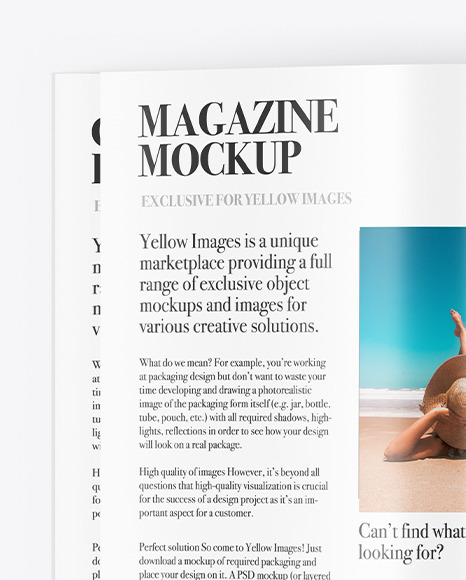 Glossy Magazine Mockup