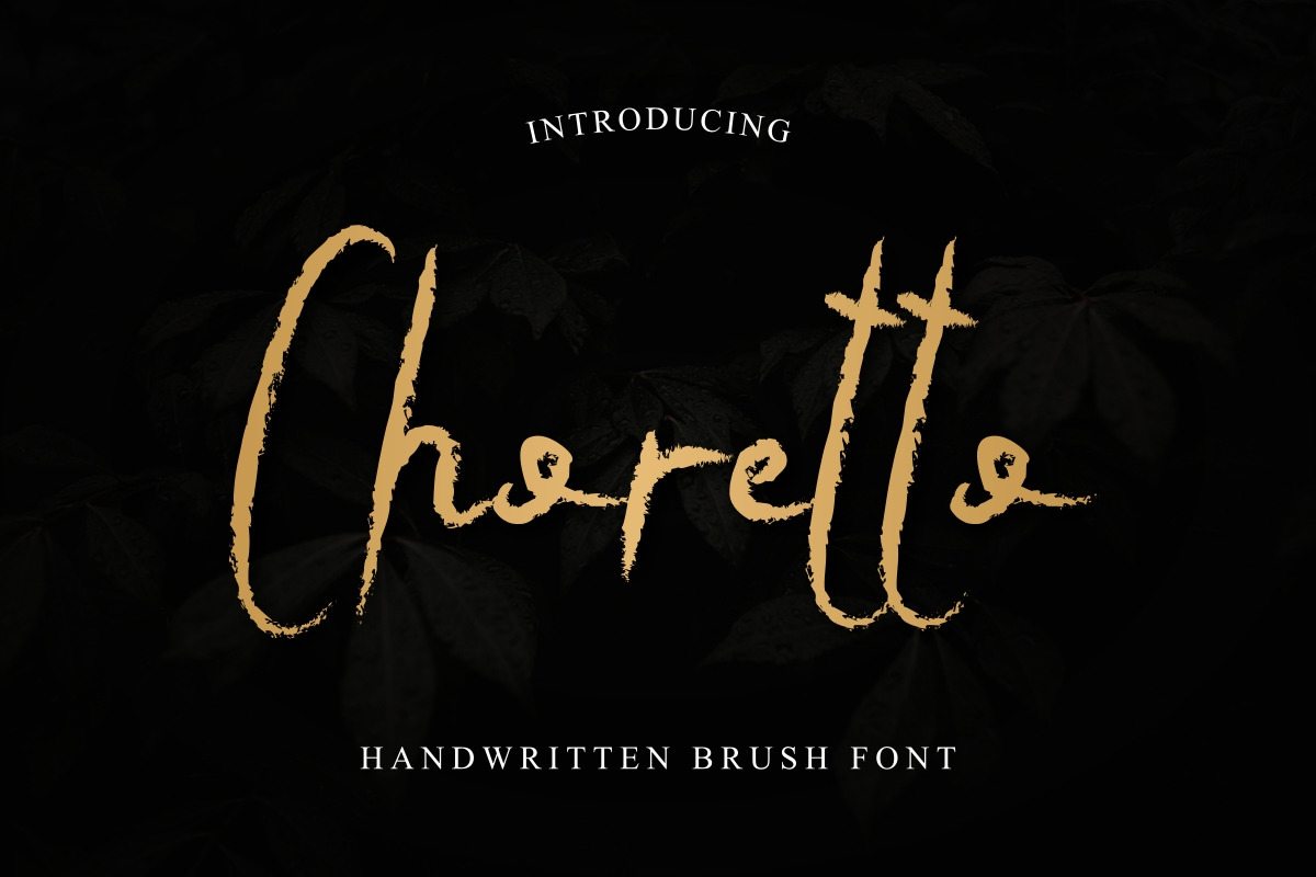 Choretto Display Script Font Choretto Display Script Font