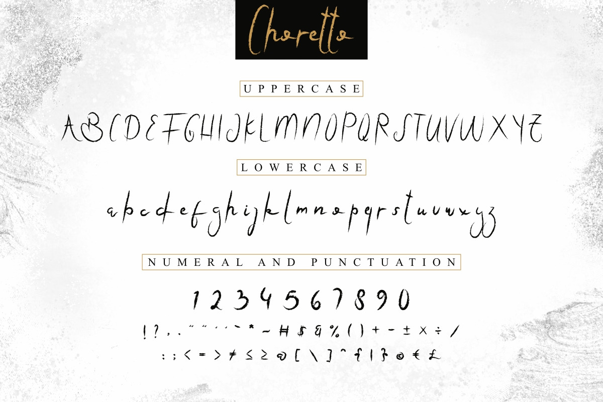 Choretto Display Script Font Choretto Display Script Font