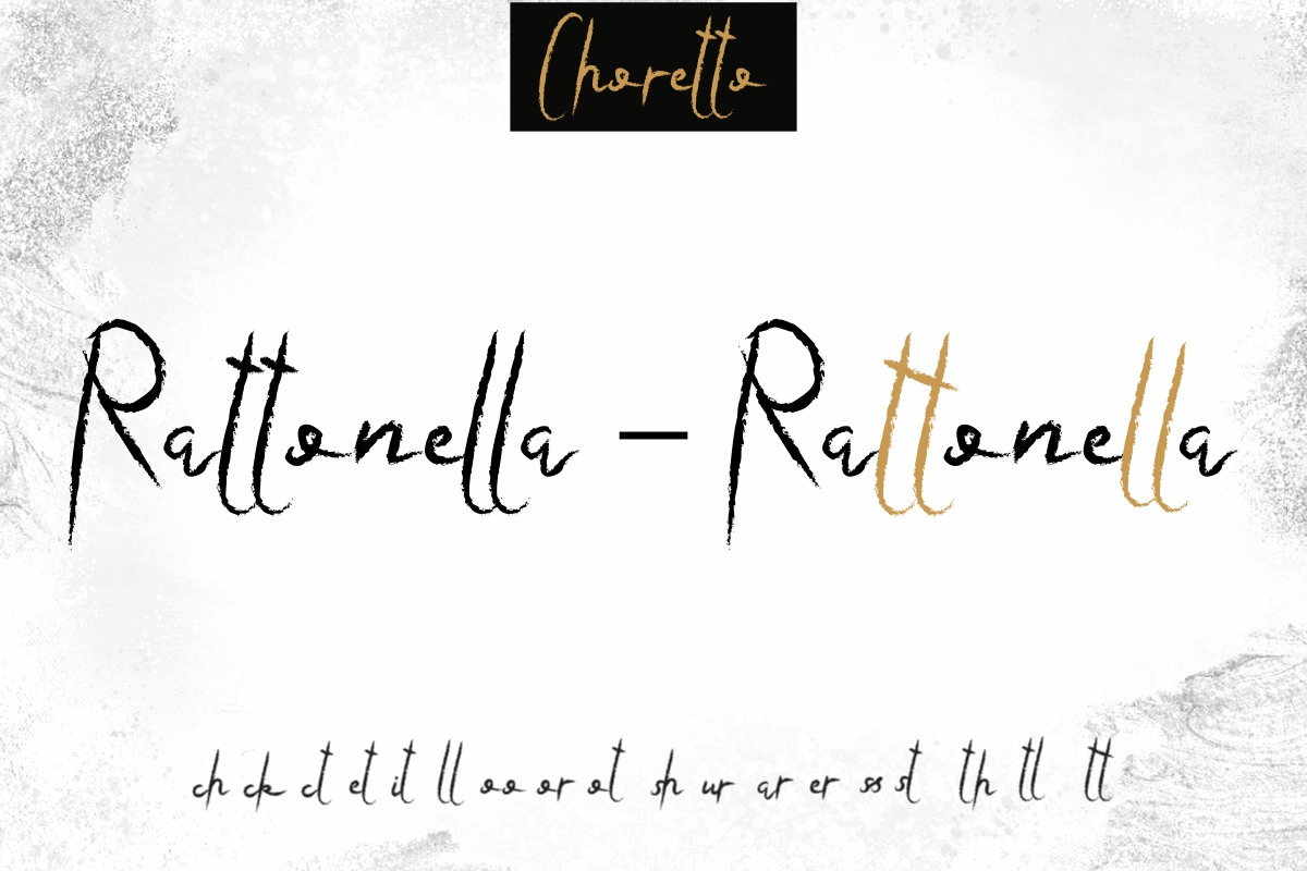 Choretto Display Script Font Choretto Display Script Font